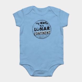 lunar continent black Baby Bodysuit